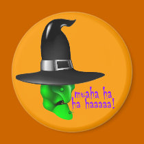 Scary Halloween Witch magnets