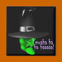 Scary Halloween Witch magnets