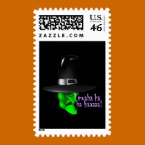 Scary Halloween Witch stamps