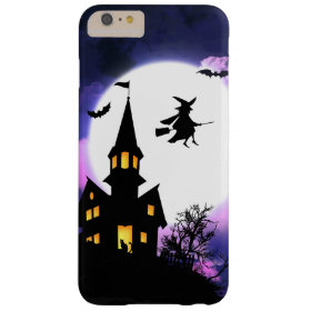 Scary Haunted House Happy Halloween Barely There iPhone 6 Plus Case
