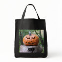 Scary jack-o-lantern bag