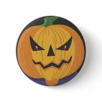 Scary Jack-o-Lantern Button by halloweentreats Scary Jack-o-Lantern Button