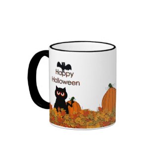 Scary Kitty Happy Halloween Mug mug