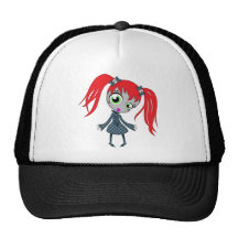 Scary Little Creepy Girl Hats