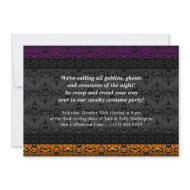 Scary Luxe Duo Invitation invitation