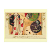 Scary Masks Postcard