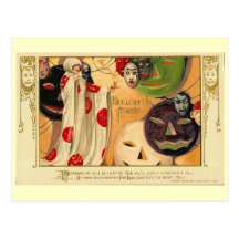 Scary Masks Postcard