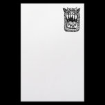 Scary Monster - Black stationery