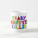 Scary Monster Killer Wraparound Mug by quillandink Scary Monster Killer Wraparound Mug