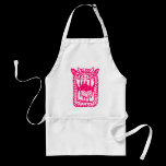 Scary Monster - Neon Red aprons