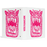 Scary Monster - Neon Red Binder