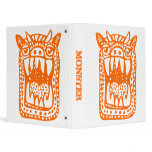 Scary Monster - Orange Binders