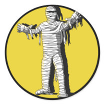 Scary Mummy and Full Moon Products stickers by HalloweenFun Scary Mummy and Full Moon Products stickers
