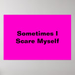 Scary person print