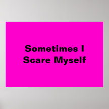 Scary person print