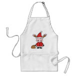 Scary Pink Xmas Bunny Aprons