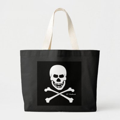 Skull School Bags on Scary Pirate Skull   Crossbones Halloween Bag From Zazzle Com