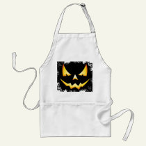 Scary Pumpkin Halloween Apron aprons