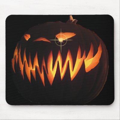 Scary Pumpkin Mousepad by MDKgraphics