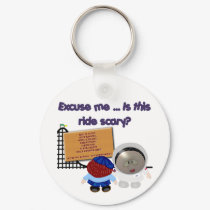 Scary Ride Keychain by themeparkwhere Scary Ride Keychain