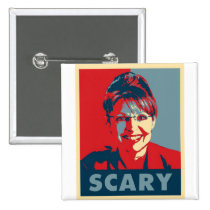 Scary Sarah Palin button buttons