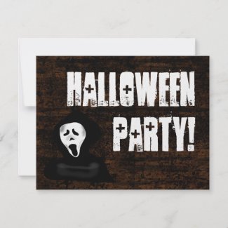 Scary Scream Halloween Party Invitations invitation