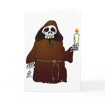 Scary Skeleton Monk cards