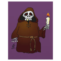 Scary Skeleton Monk Letterhead Design