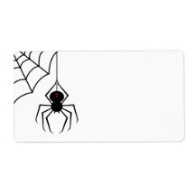 Scary Spider Labels