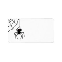 Scary Spider Labels