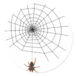 Scary spider web stickers