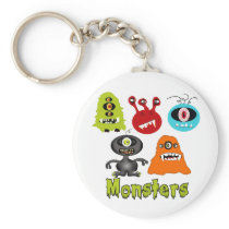 Scary Spooky Monsters Aliens Creatures keychains