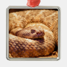 Scary Spotted Rattlesnake Ornament