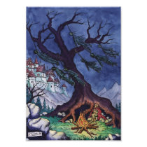 scary tale fairytale illustration photo print