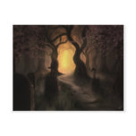 scary trees postcards