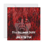 Scary Vampire Lady in Blood Invite