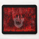 Scary Vampire Lady in Blood Mousepad
