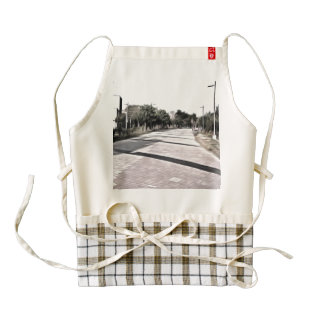 Scary walking path zazzle HEART apron