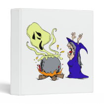 scary witch and potion binders