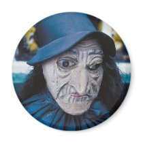 Scary Witch Mask magnets by MyOtherPlanet Scary Witch Mask magnets