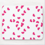 SCATTER05 HOT PINK HARTS RANDOM SCATTERED GIRLY LO mousepads