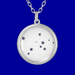 SCATTERED DARK PURPLE STARS ACCENTS TEMPLATE BACKG necklaces
