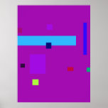 Scattered Purple Posters
