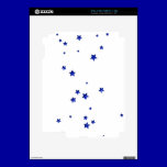 SCATTERED ROYAL BLUE STARS ACCENTS TEMPLATE BACKGR skins