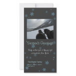 scattered snowflakes holiday photo card