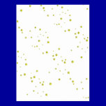 SCATTERED YELLOW STARS ACCENTS TEMPLATE BACKGROUND postcards