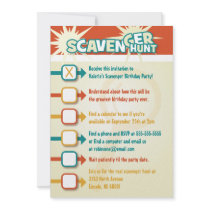 Scavenger Hunt Invitation