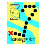 Scavenger Hunt Map Party Theme Invitations