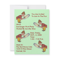 SCAVENGER HUNT PARTY INVITE ~EZ TO CUSTOMIZE