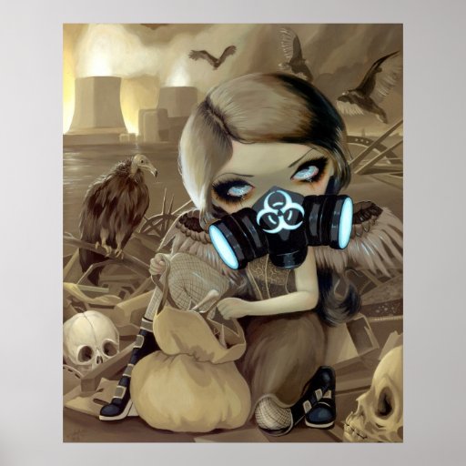 Scavengers ART PRINT cyberpunk goth vulture fairy
